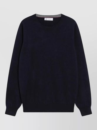Brunello Cucinelli crew neck knit sweater long sleeves