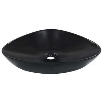 Berkfield Home Wash Basin 58.5x39x14 cm Ceramic Black