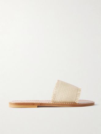 K.Jacques Slide In Rafia Capri - Neutri