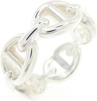 Herm&egrave;s Silver 925 Band Ring (Pre-Owned)
