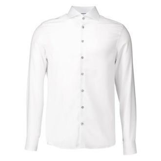 John Miller Wit Overhemd Lange Mouwen - Heren - Casual Overhemden - Wit - XS - Overhemden