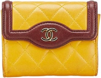 Chanel yellow Business Card Case (Pre-Owned)