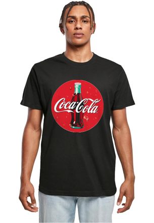 Merchcode Merchcode Mens Mc891-coca Cola Bottle Logo Tee T-Shirt, Black, XL