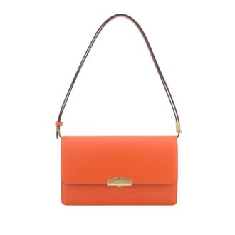 Pourchet Tassen, Dames, Oranje, ONE Size, Leer, Anjou Crossbodytas