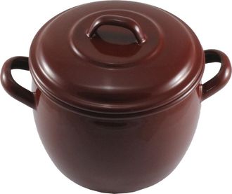 Wurko Olla Alta 22cm C/tapa Abombada Ind A/esm Teja Estrella