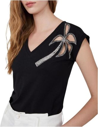 Brand Unique T-shirt girocollo Bus24454 - - Tops - Donna - Nero - S