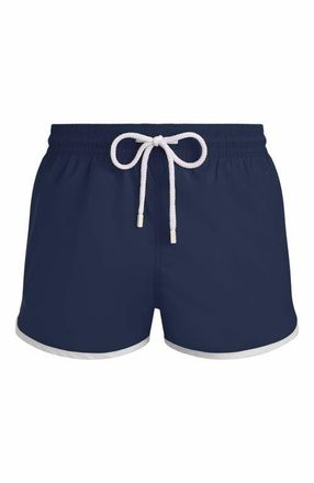 Vilebrequin Mens Solid Ultra-Light Short Swim Trunks in Bleu Marine at Nordstrom, Size Large