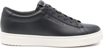 Emporio Armani Low-Top Sneakers met veters - Heren - Sneakers - Blauw - 40 EU - Schoenen