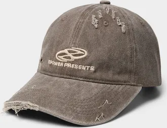 Djab Mens Distressed washed denim cap