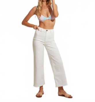 Billabong Free Fall High Waist Pant In White