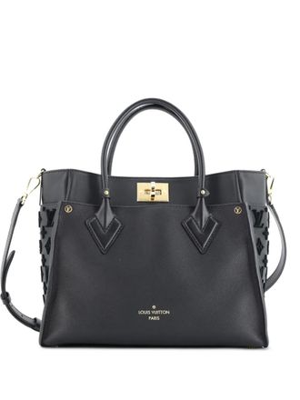 Louis Vuitton On My Side Monogram Tuffetage Leather MM tote bag - Nero