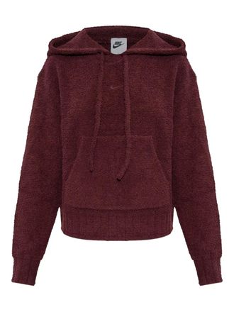 Nike Phoenix bouclé hoodie - women - Polyester/Elastane - M - Red