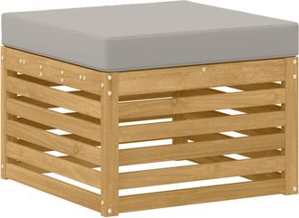 vidaXL Reposapi&eacute;s De Exterior Madera De Acacia S&oacute;lida Blanco Vidaxl