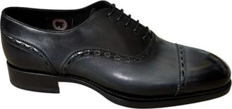 Santoni Flat shoes - Heren - Nette schoenen - Zwart - 42 1/2 EU - Schoenen
