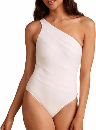 Summersalt The Sidestroke Swimsuit Womens White Cutout One Piece DSGL1265