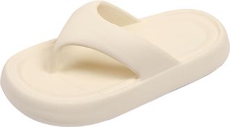 Generic Womens Flip Flops Uk Lightweight Slippers Cloud Sliders Ladies Yoga Mat Soft Flip Flops with Thick Sole Washable Lightweight Shoes House Waterproof In