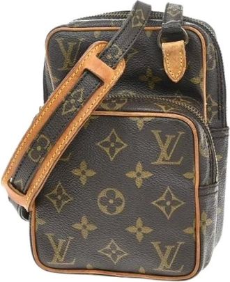 Louis Vuitton Pre-owned Cross Body Bags, female, Brown, Size: ONE SIZE Pre-owned Canvas Cross Body Bag