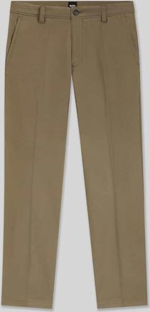 HUGO BOSS Regular Fit Hose aus Baumwoll-Mix Modell C-KENT in Schlamm, Gr&ouml;&szlig;e 33/32