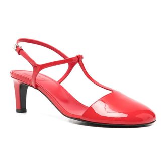 Plan C Plan C, Schoenen, Dames, Rood, 40 EU, Patentleren T-Bar Pumps