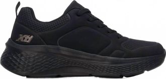 Xti Womens Casual Mini Wedge Lace-Up Sneakers In Black