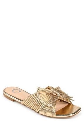 Journee Collection Serlina Sandal in Gold at Nordstrom Rack, Size 6.5