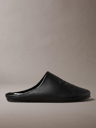 Calvin Klein Pantuflas Mules De Piel Sint&eacute;tica