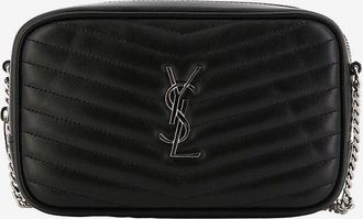 Saint Laurent Gesteppte Kamera-Tasche aus Glattleder Mini Lou