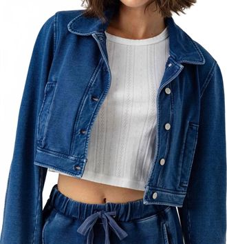 Sundays Jane Jacket In Medium Wash Denim