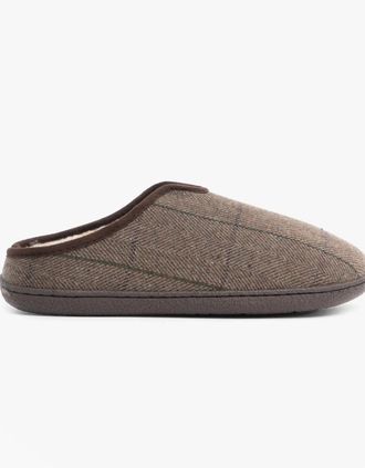 Jojoe Mens Jo & Joe HAMISH Mens Mule Slippers Dark Brown - Size: 11