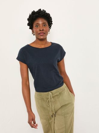 Fat Face FatFace Ivy Navy Round Neck T-Shirt