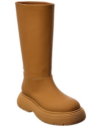 ロングブーツ GIA BORGHINI Sand Leather Gia 16 Boots Gia Borghini - Gia 16 leather knee-high platform boots Gia