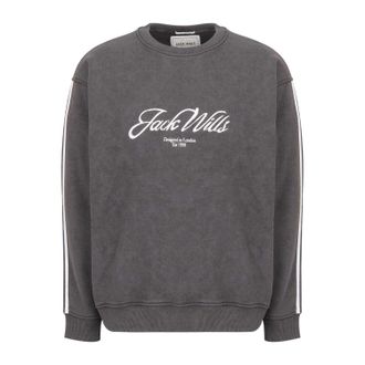 Jack Wills Heren-sweatshirt met ronde hals in waterverfprint (Strijkijzer)