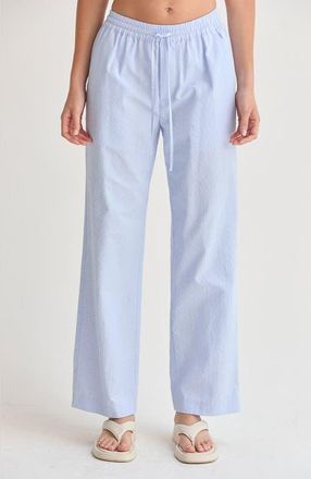 Crescent Textured Striped Drawstring Pants in Light Blue at Nordstrom, Size X-Small