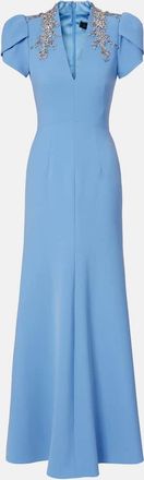 Jenny Packham Abito lungo Aries con cristalli
