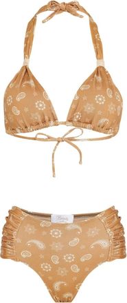 Brigitte Bikini con stampa paisley - Giallo