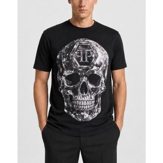 Philipp Plein T-Shirt Round Neck Ss Skull Men in Black at Nordstrom, Size Xxx-Large
