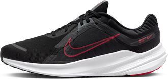 Nike Mens Quest 5 Sneaker, Black University Red Smoke Grey, 7.5 UK
