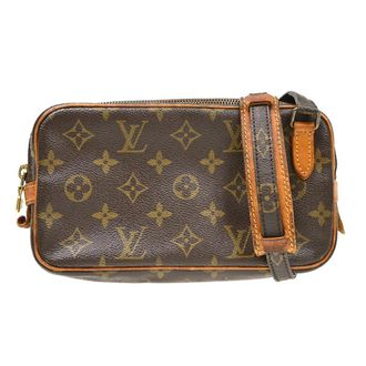 Louis Vuitton Pochette Marly Bandouliere Monogram Canvas Brown Canvas Handbag (Pre-Owned)