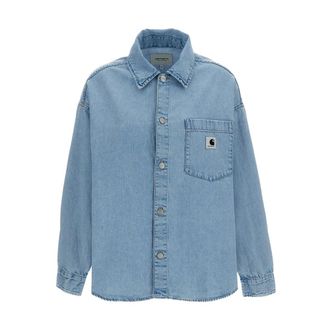 Carhartt Work in Progress Carhartt Wip, Denim Shirts, female, Blue, Size: L Olympia Denim Shirt