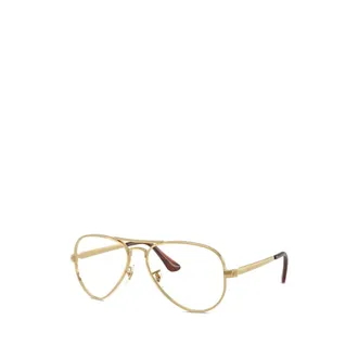 Ray-Ban Glasses, unisex, Yellow, Size: 58 MM Aviator Max