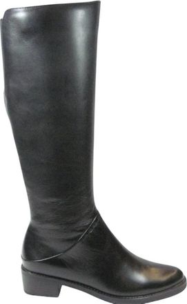 Everybody By B.Z Moda Berta Long Boot - Dames - Laarzen met Hak - Zwart - 41 EU - Leer - Schoenen