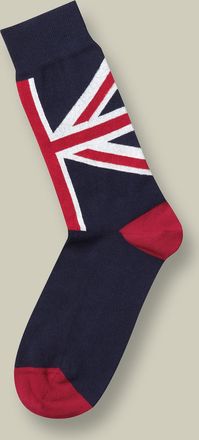 CHARLES TYRWHITT Union Jack Socks - Navy Size 10.5-13 by Charles Tyrwhitt