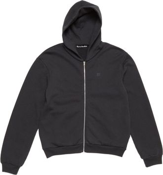 Acne Studios hoodie met rits - Zwart