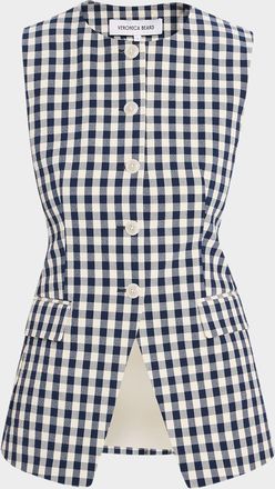 Veronica Beard Haina Gingham Shorts