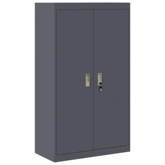 vidaXL Armario De Almacenamiento Antracita 80 X 40 X 140 Cm Acero Vidaxl