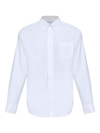 Givenchy embroidered chest-pocket shirt - men - Cotton - 43 - White