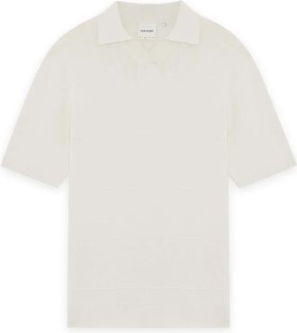 Lyle & Scott Tonal Stripe Knitted Polo - Heren - V-hals truien - Beige - 2XL - Truien & Vesten