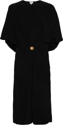 Loewe Pebble midi dress - women - Viscose - 38 - Black