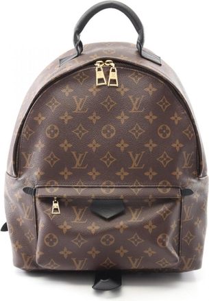 Louis Vuitton Brown Coated Canvas Leather Backpack (Pre-Owned)