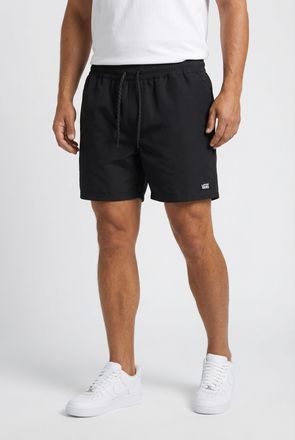 Vans Boardshorts VANS PRIMARY II ELASTIC BOARDSHORT, Herren, Gr. XXL, N-Gr, schwarz, Obermaterial: 100% Polyester, Hosen Boardshorts, mit Kordelverschluss,